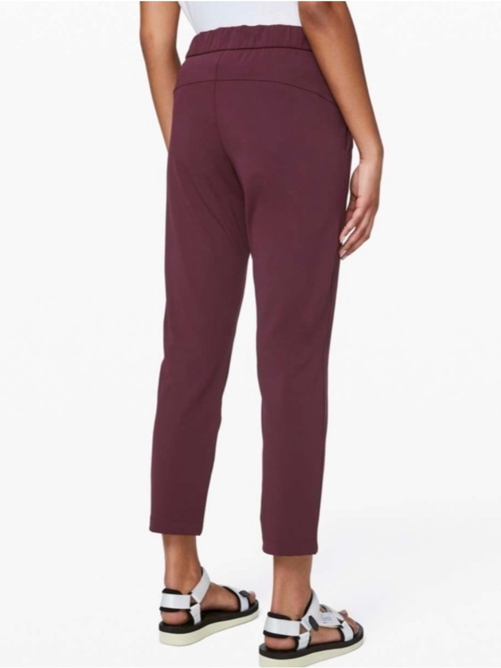 Lululemon On The Fly Pants Maroon Burgundy Size 6 - Picture 2 of 15